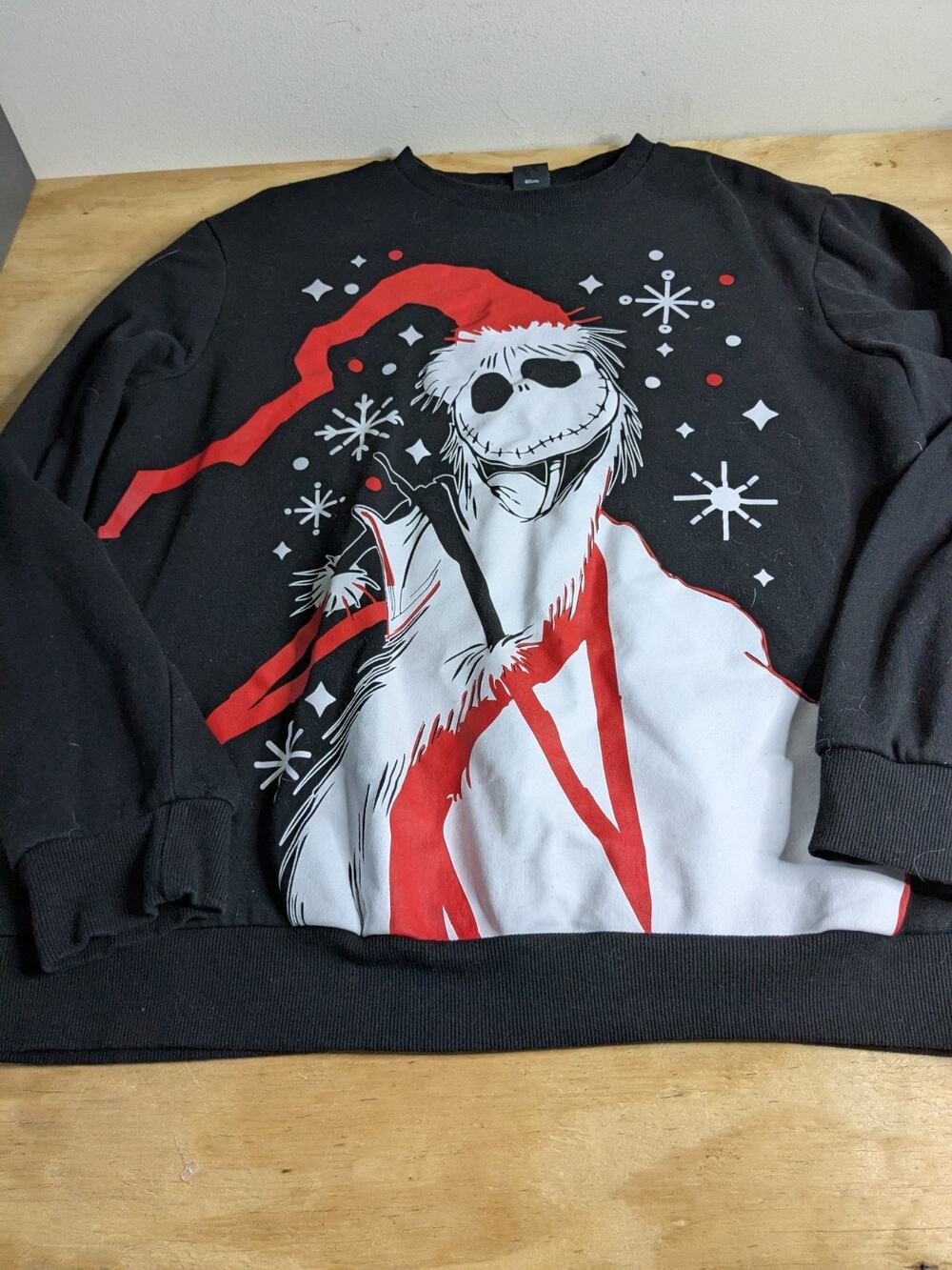 Nightmare Before Christmas Women Sz Large Sweater Jack Skellington Christmas